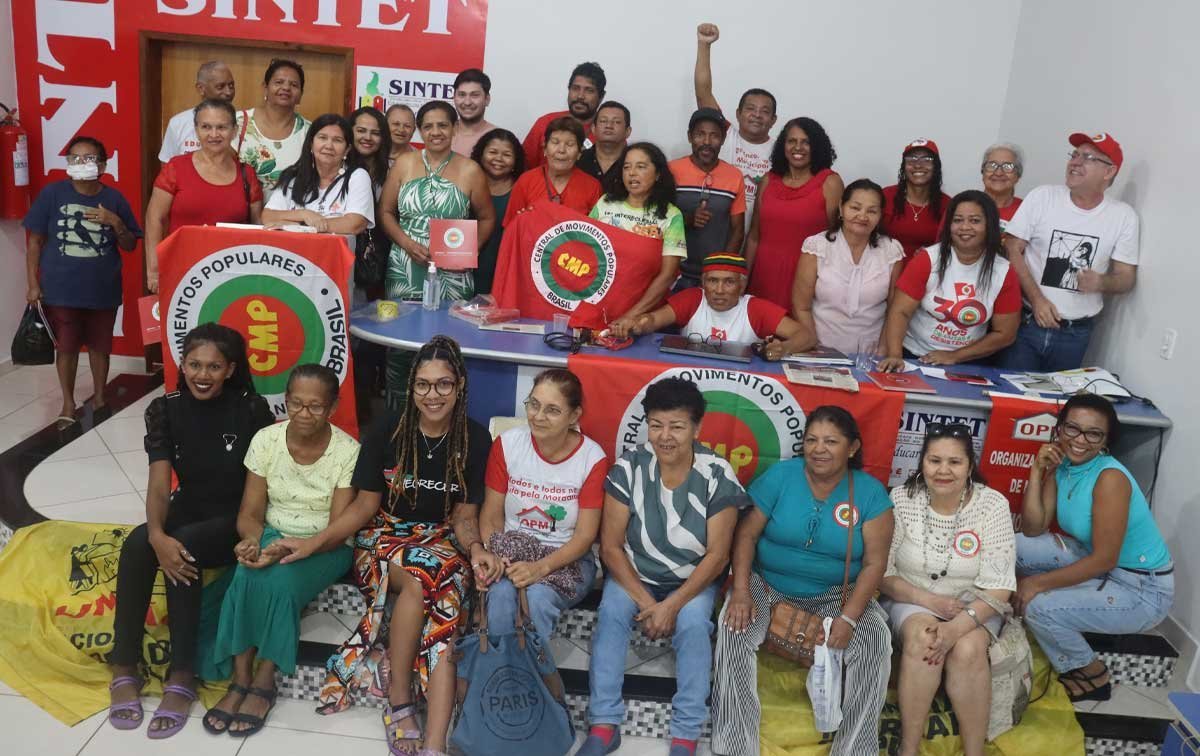 Ativistas no Encontro da Central de Movimento Populares em Palmas