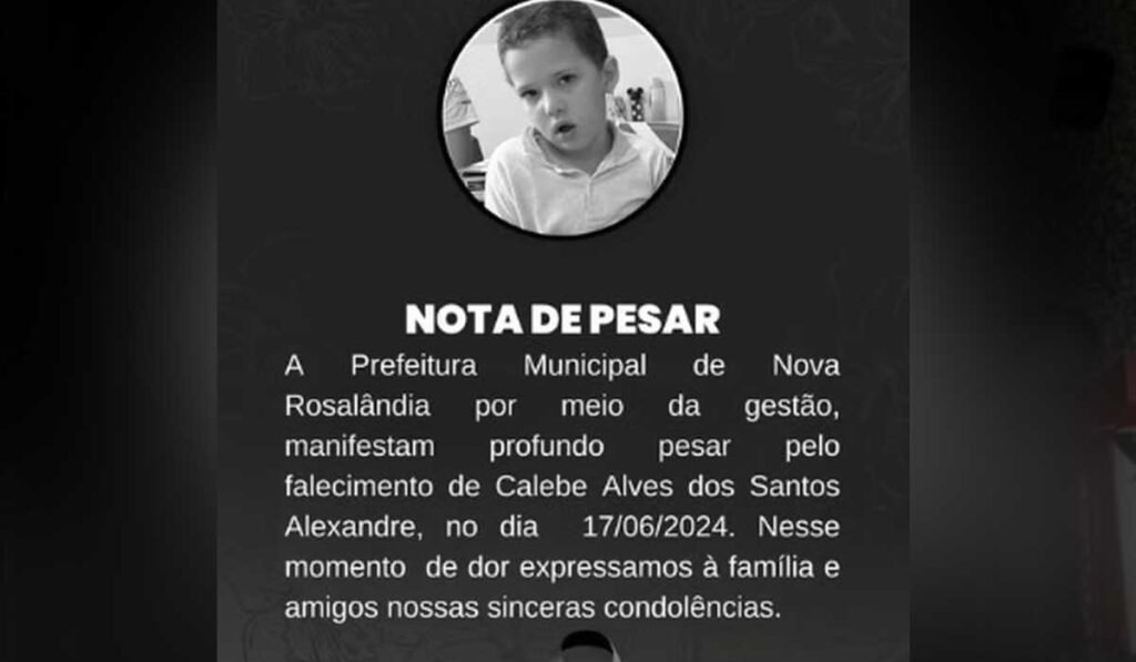 Menino de cinco anos morre afogado após entrar sozinho em piscina no interior do Tocantins