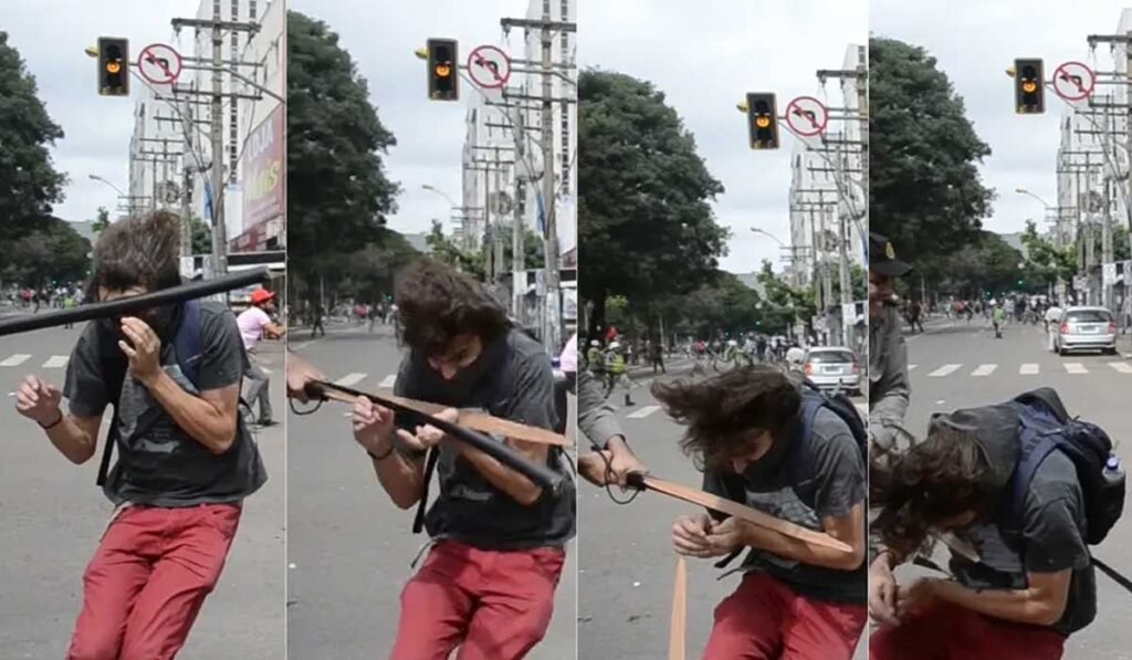 Justiça anula promoção de PM que agrediu estudante durante protesto em Goiânia