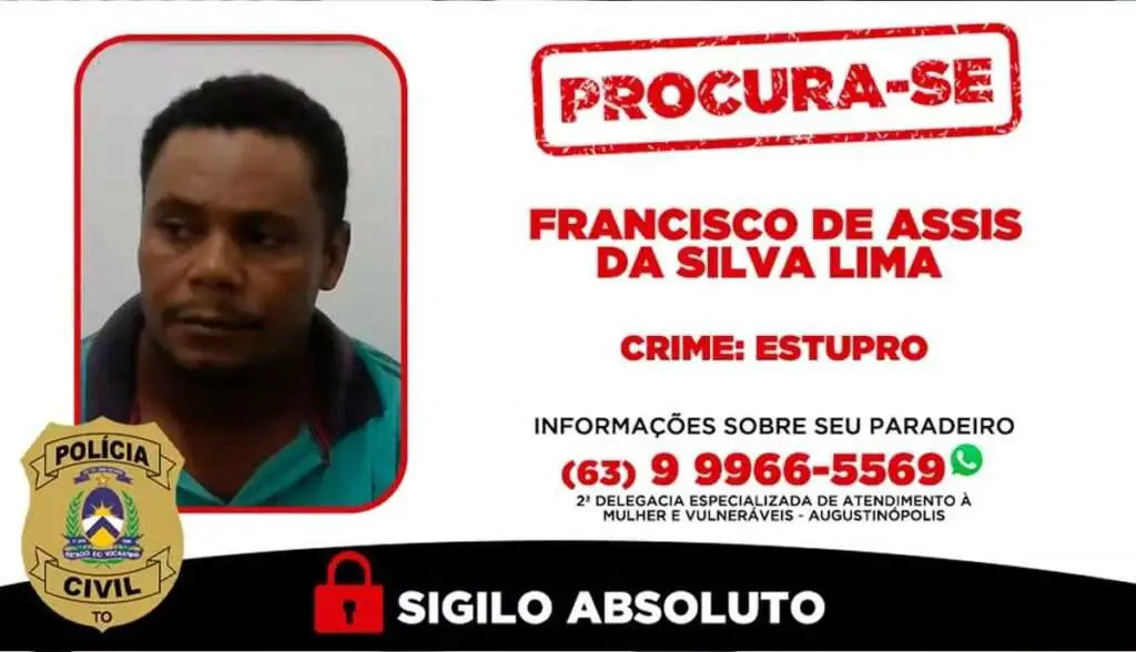 Polícia divulga fotos de procurados de Foragidos suspeitos de estupro